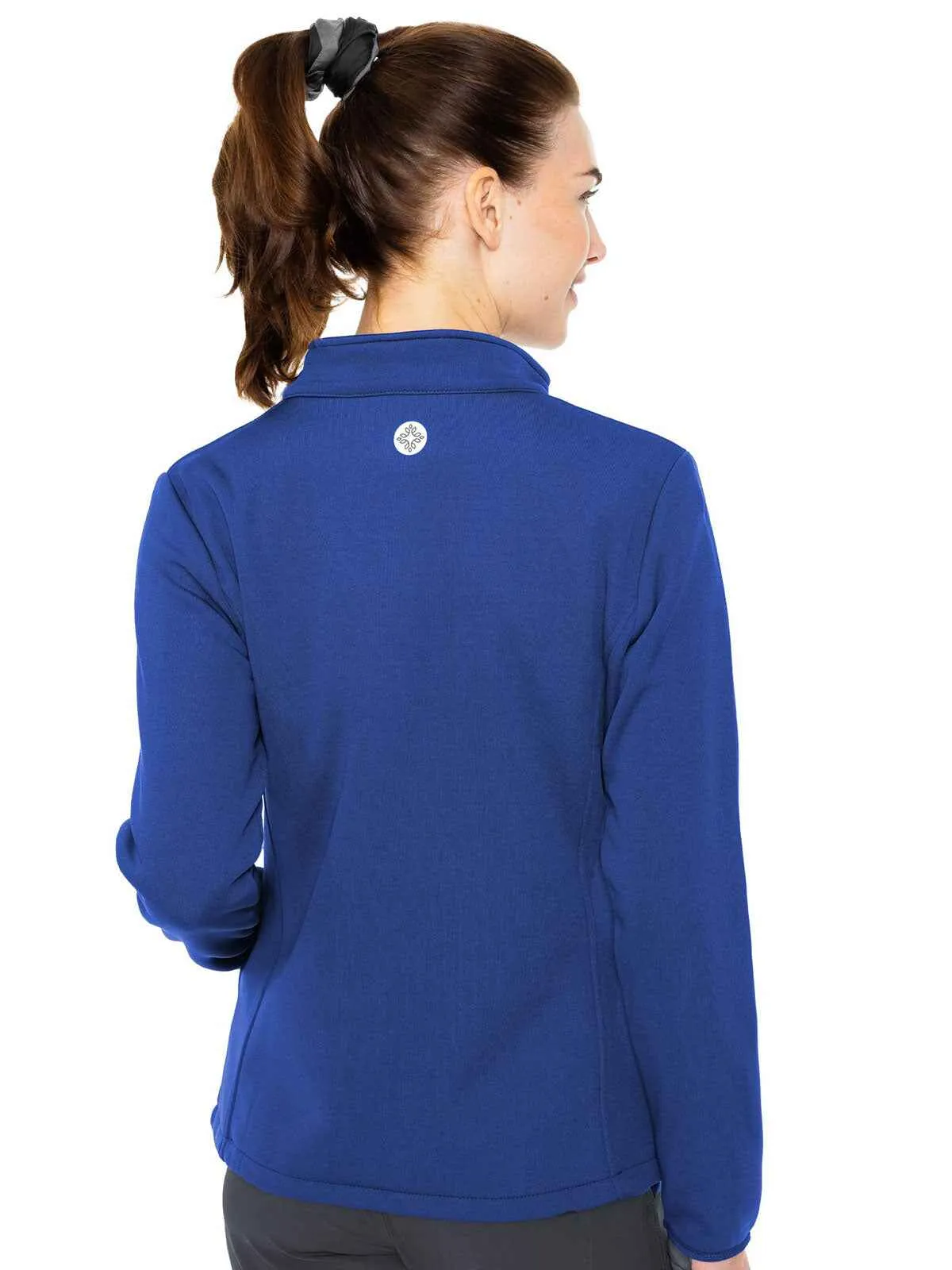 Layers - Women's Med Tech Zip Front Solid Scrub Jacket