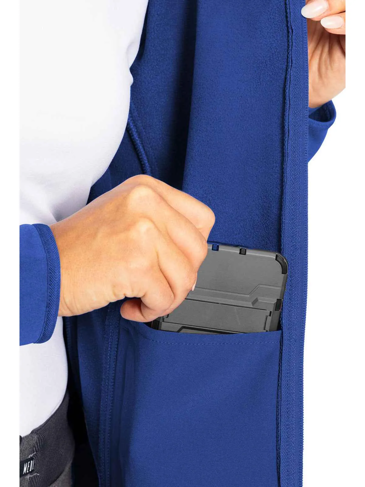Layers - Women's Med Tech Zip Front Solid Scrub Jacket