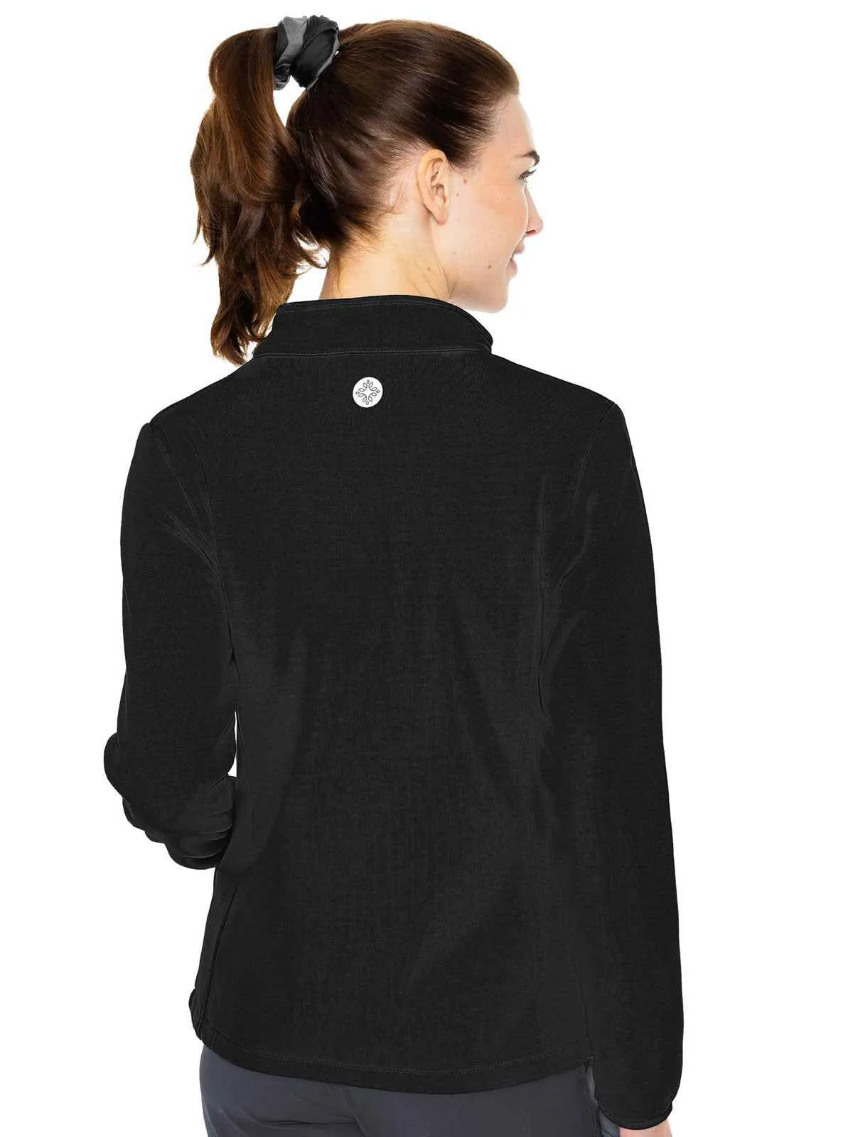 Layers - Women's Med Tech Zip Front Solid Scrub Jacket
