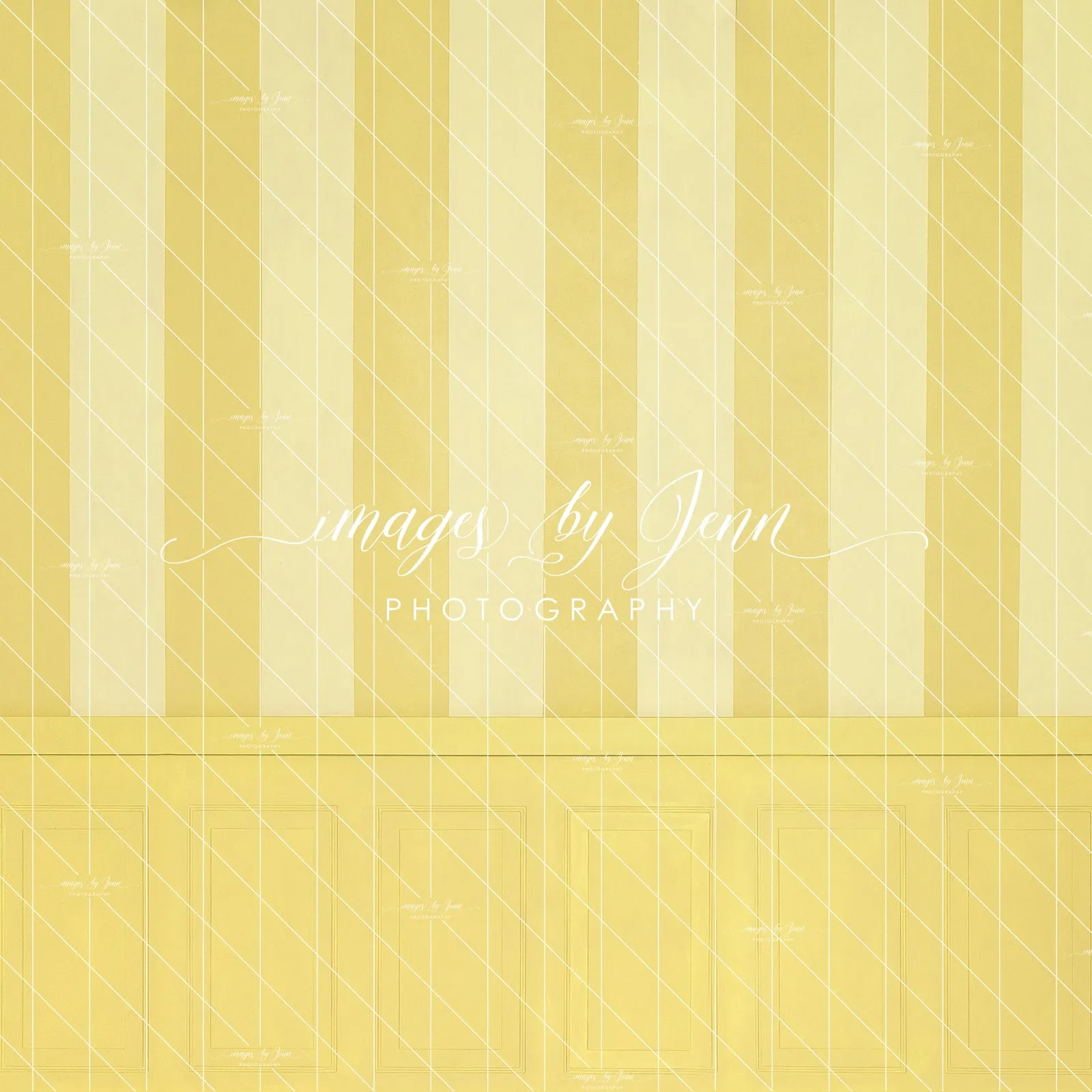 Lemon Drop Stripe Half Wall (JG)