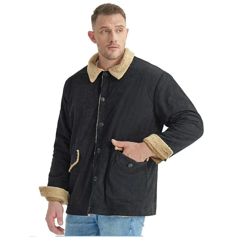 Liam - Men's Corduroy Sherpa Jacket