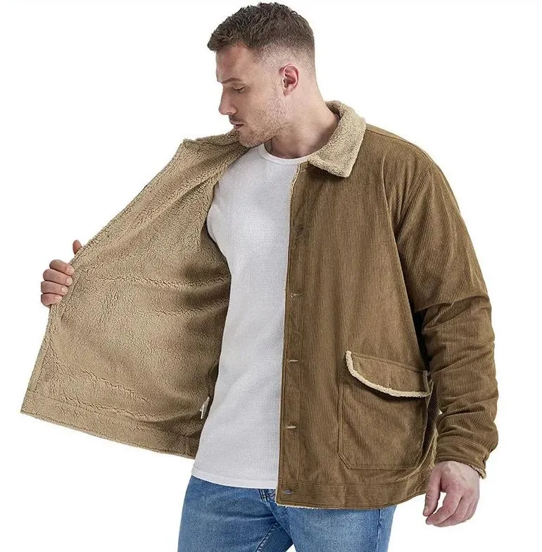 Liam - Men's Corduroy Sherpa Jacket