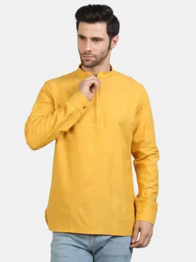 Life Roads full sleeve casual yellow shirt for Men and boys