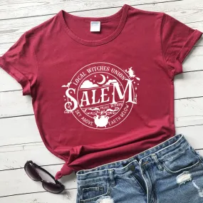Local Witches Union Wiccan Salem T-shirt Short Sleeve - Sky Above Earth Below