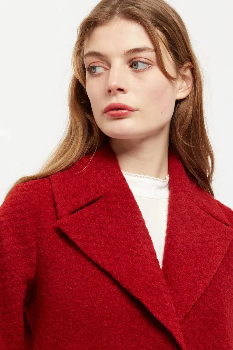 Louche Mischa Statement Sleeve Coat Red