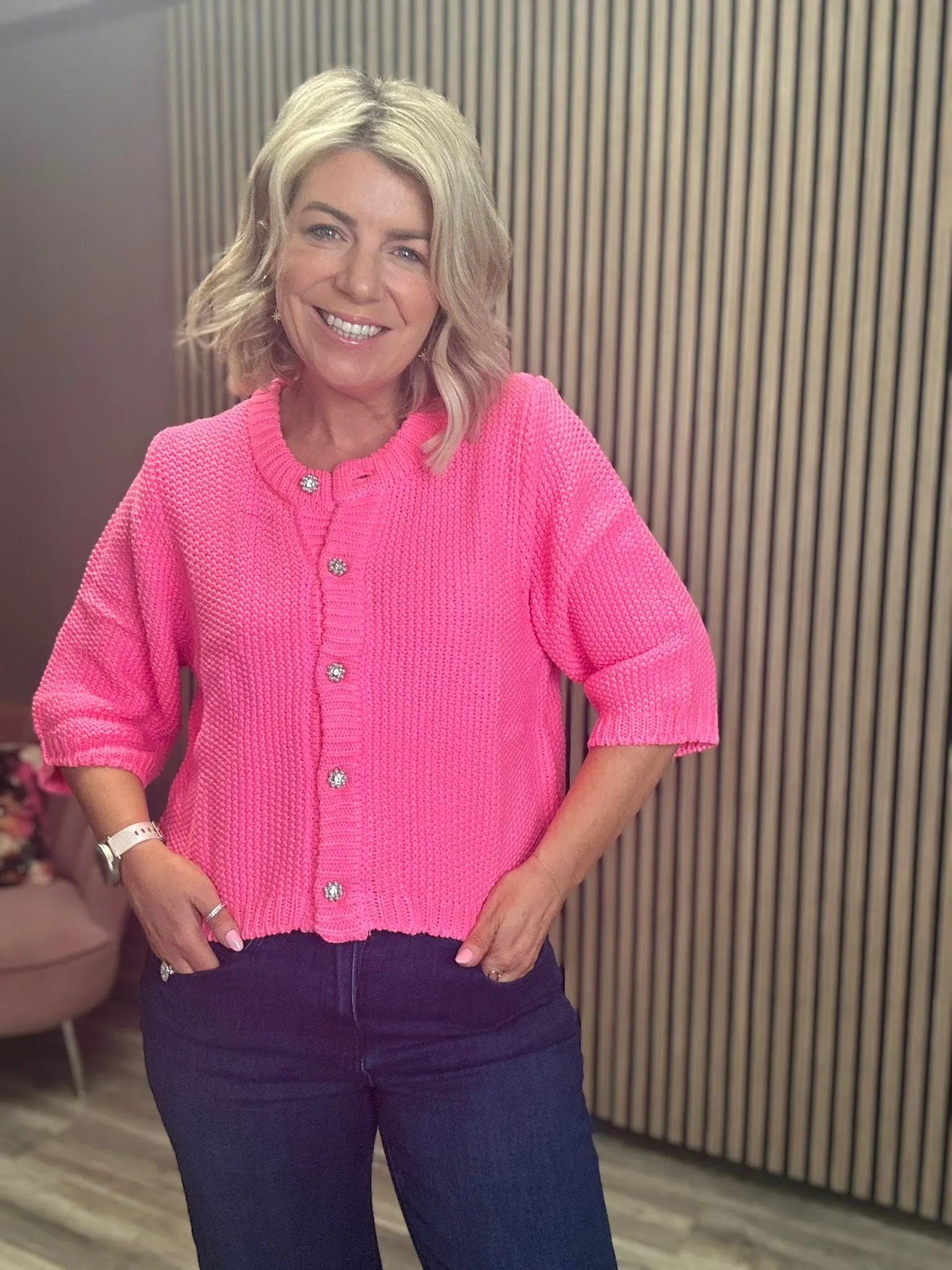 Lyn Cardigan (Pink)