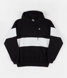 Magenta Brode Tricolour Hoodie - Black / White
