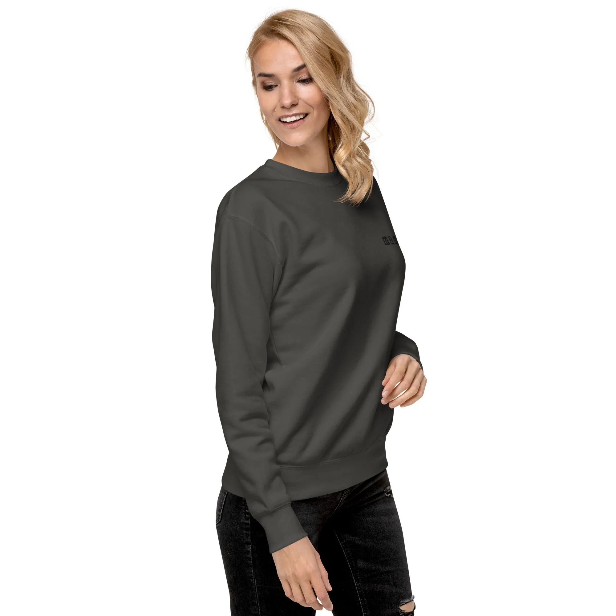 Mama. Embroidered |  Premium Adult Sweatshirt