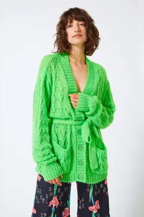 Manoush- Cocoon Cardigan: Green