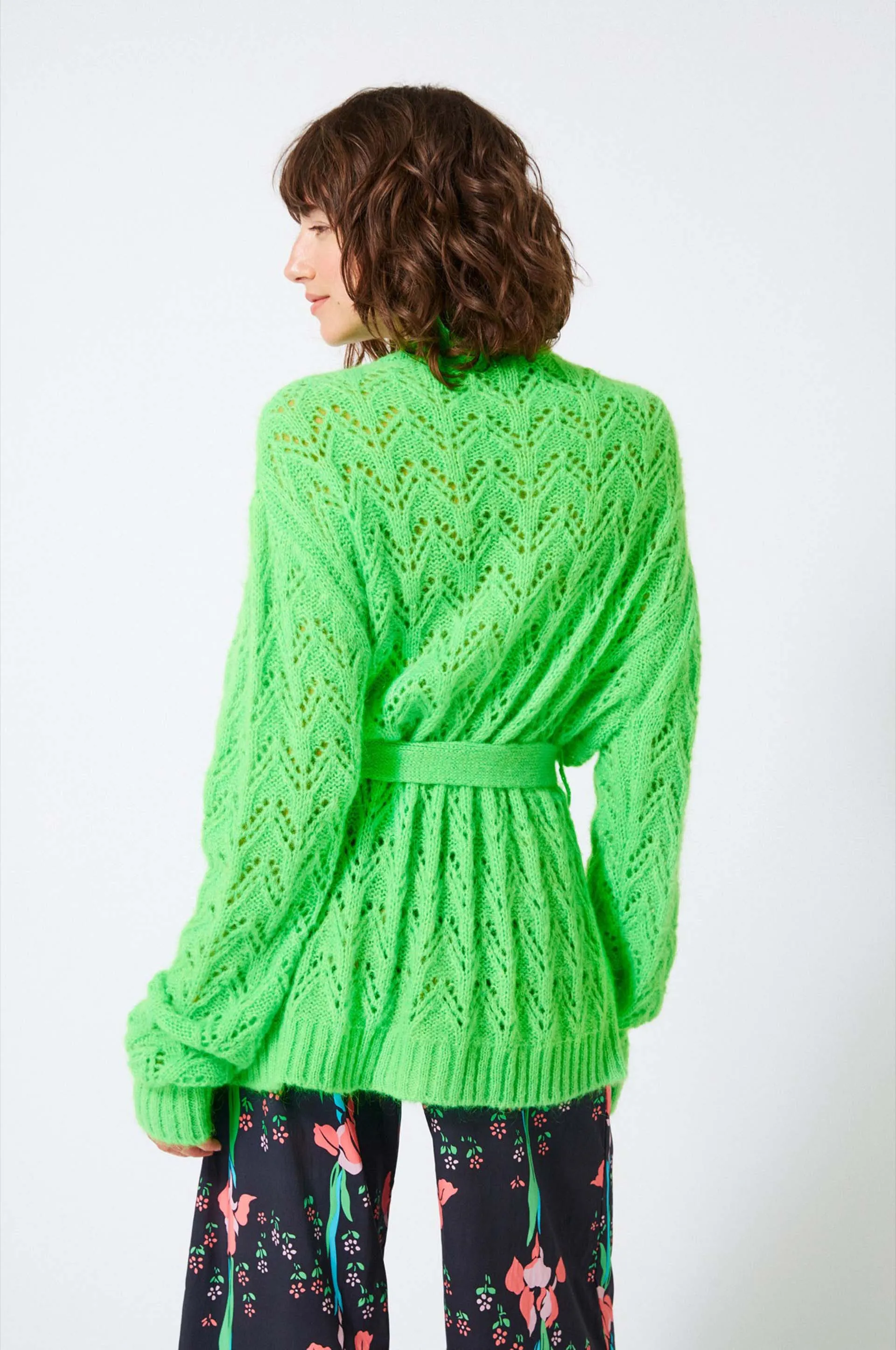 Manoush- Cocoon Cardigan: Green