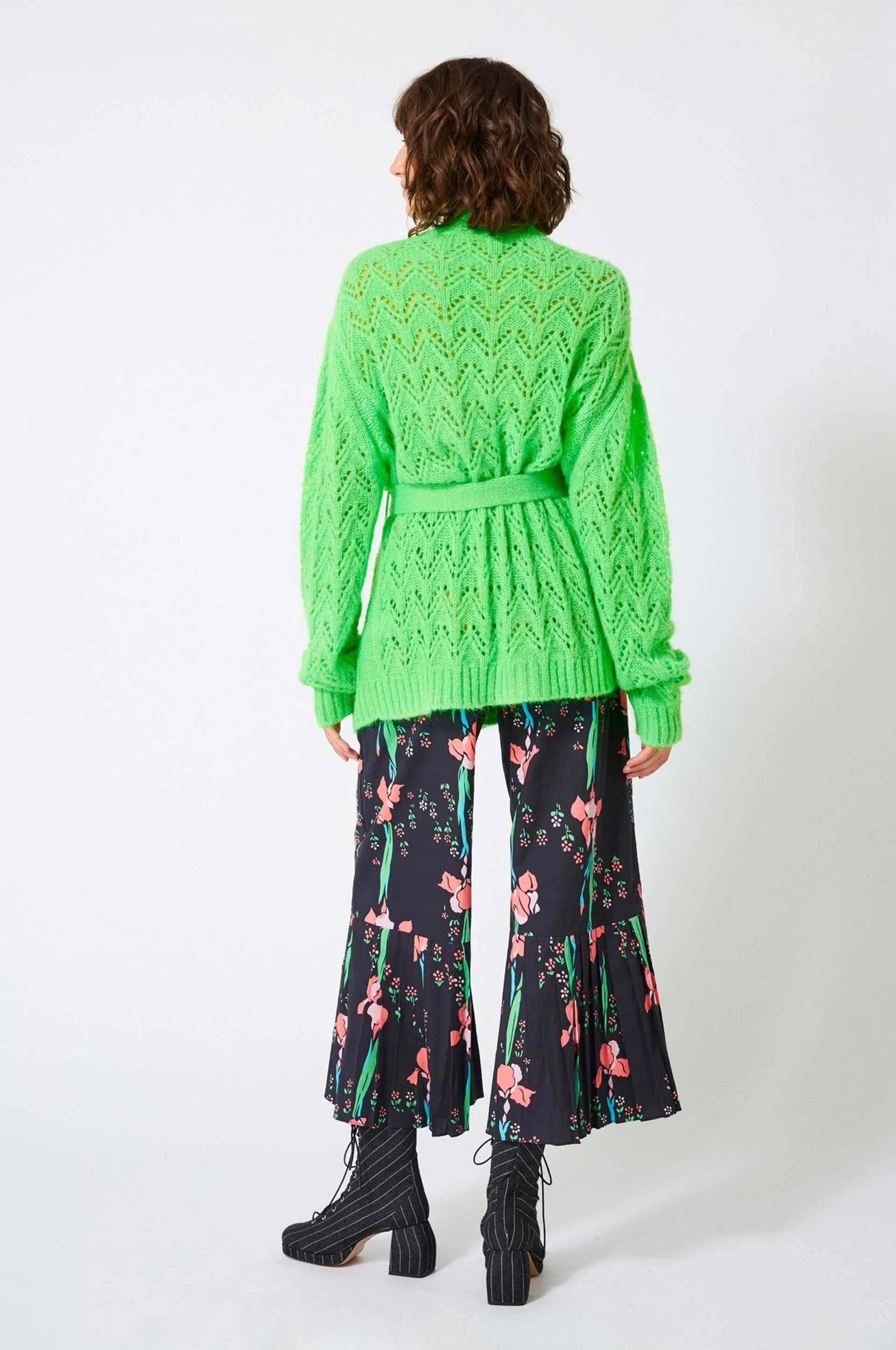 Manoush- Cocoon Cardigan: Green