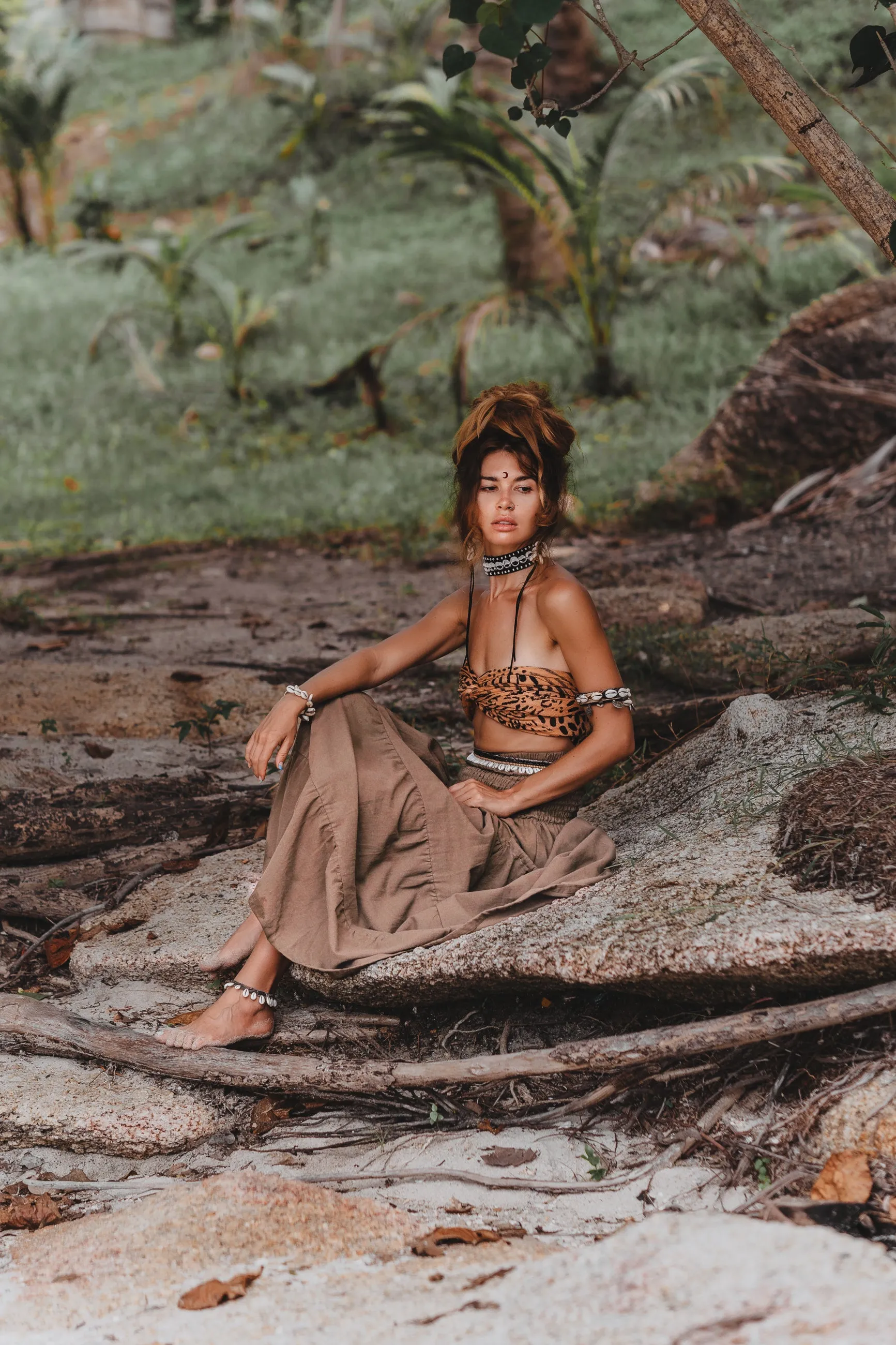 Maxi Skirt Keela Desert Orchid