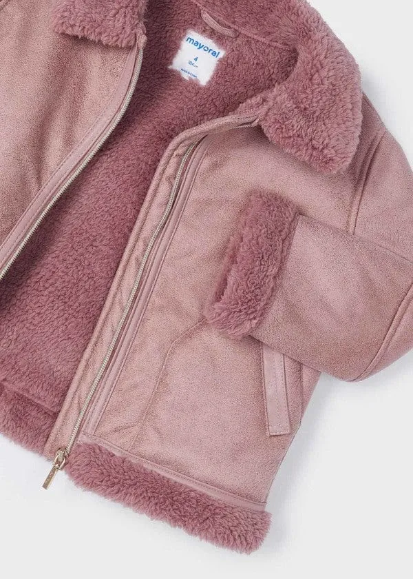 Mayoral Fleece Lined Zip Up Jacket