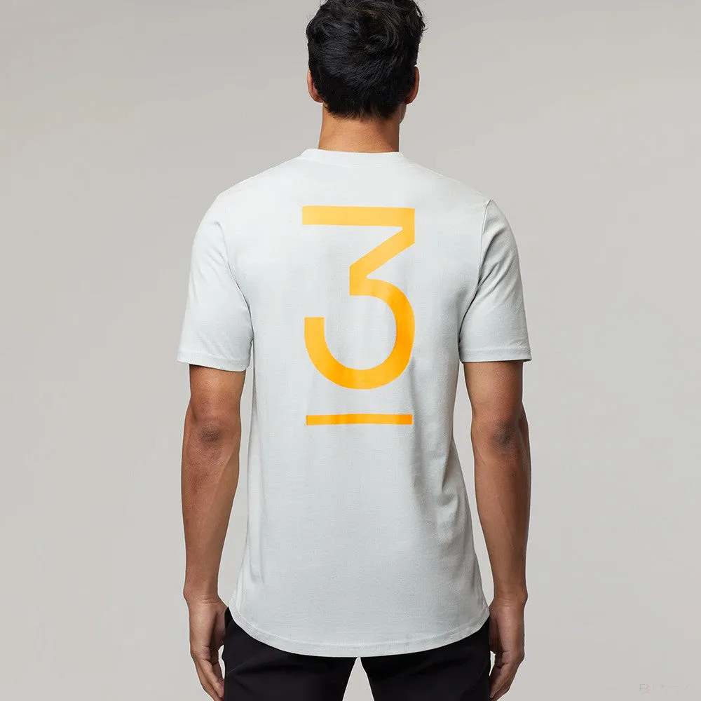 McLaren T-Shirt, Daniel Ricciardo #3, Grey, 2022