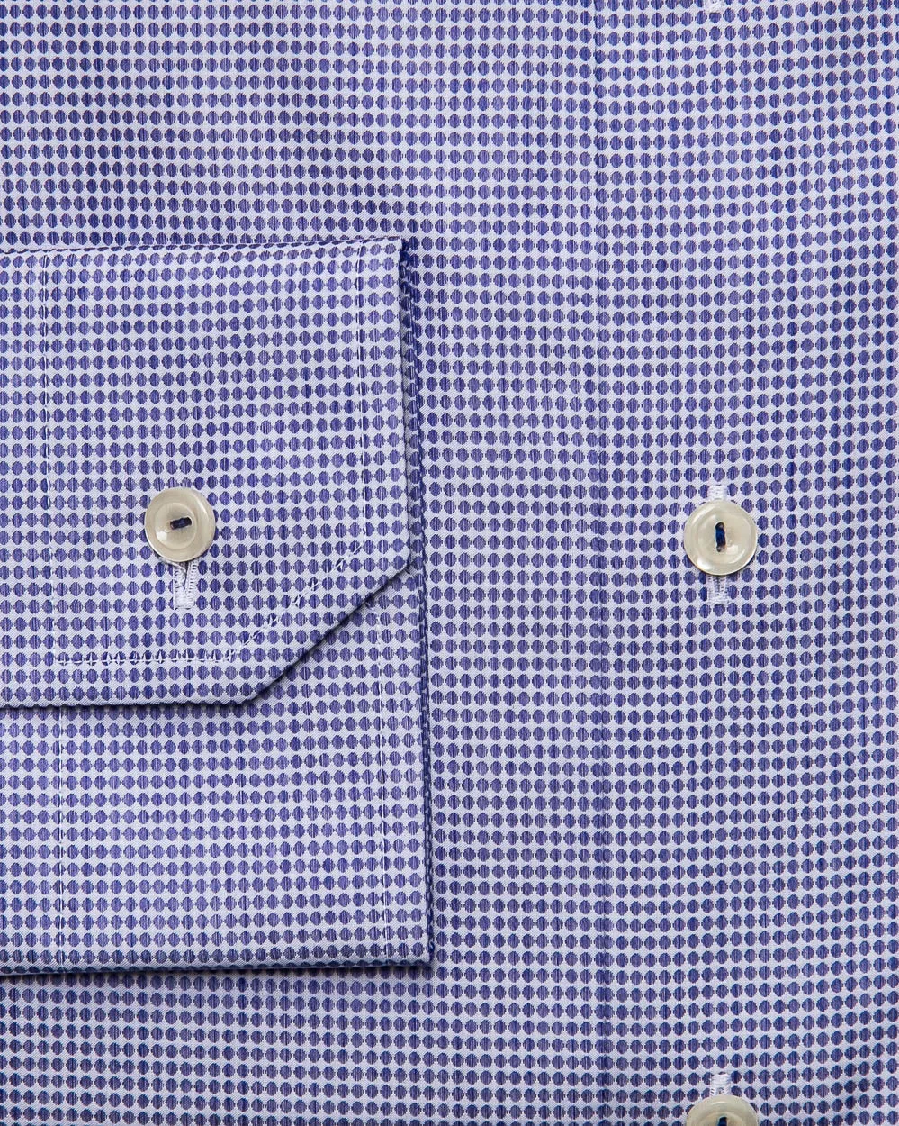 Medium Blue Geometric Dress Shirt