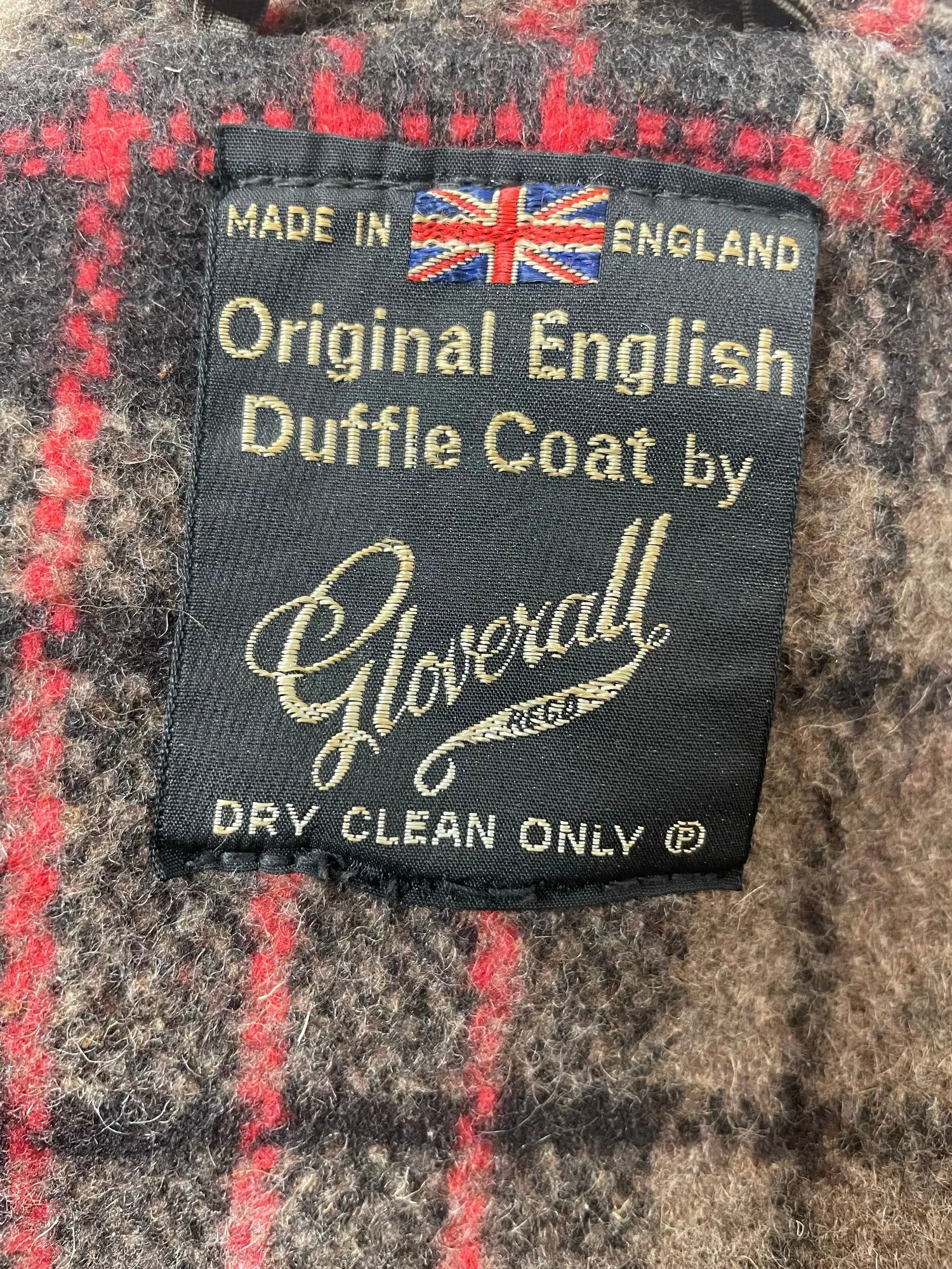 Mens 1970s Gloverall Brown Duffle Coat - Size Small
