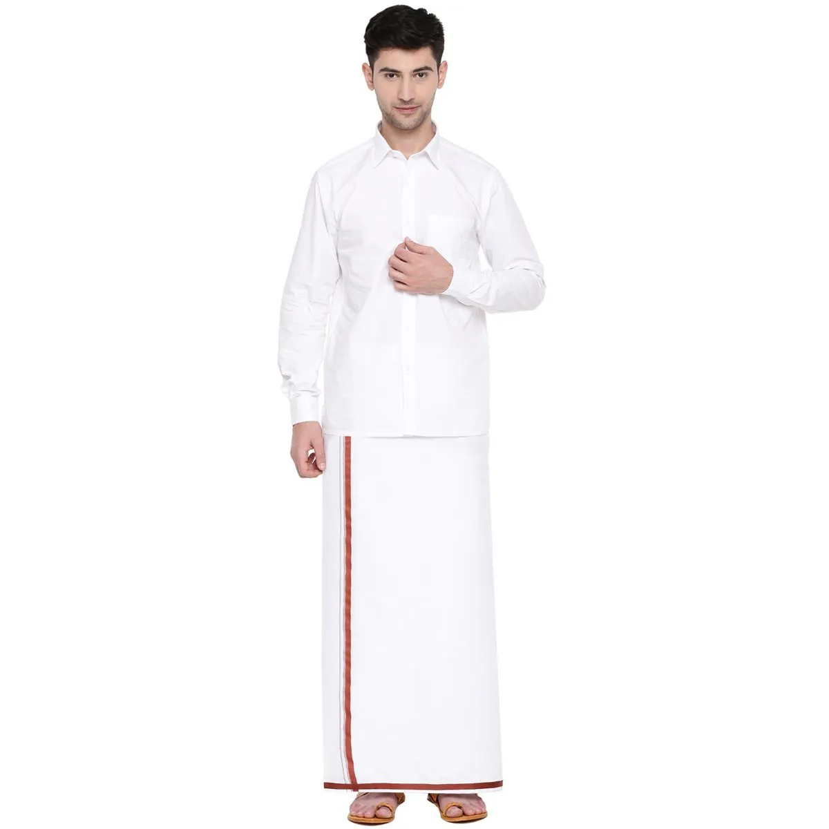 Mens Anti-Viral BB Dhoti & Full Sleeves Shirt Set