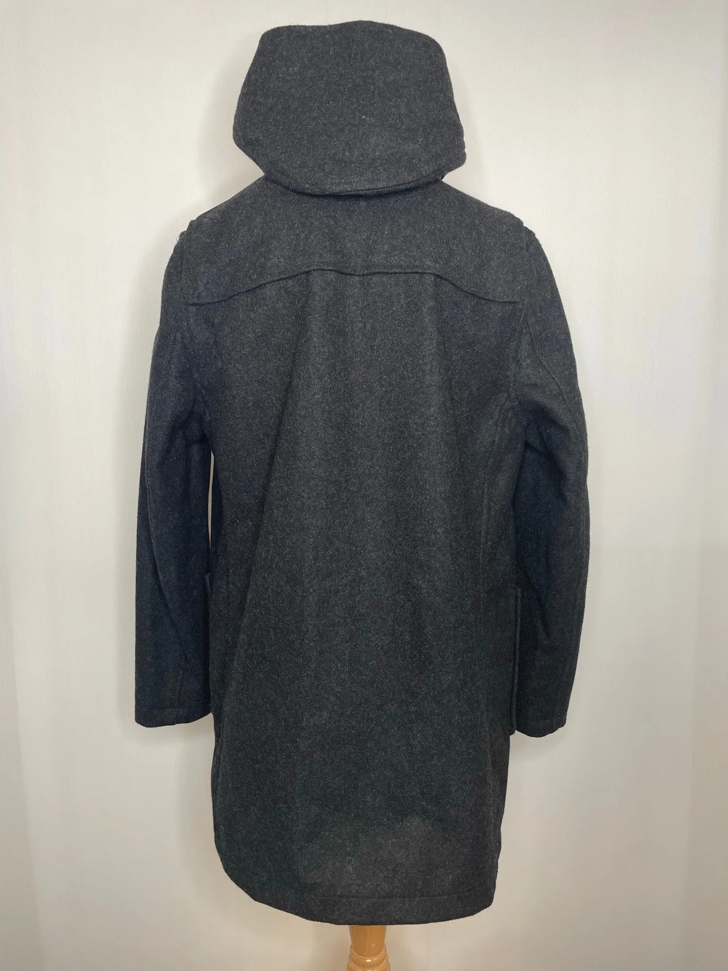 Mens Gloverall Blue Wool Duffle Coat - Size Large 44
