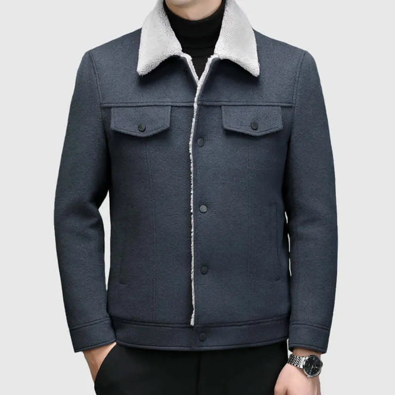 Men's Warm Sherpa Lined Jacket