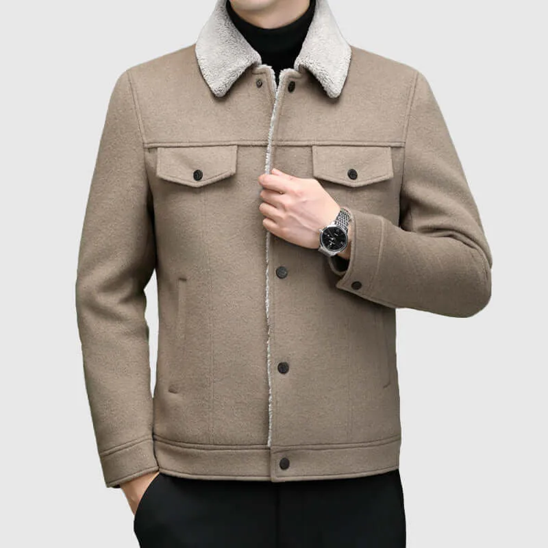 Men's Warm Sherpa Lined Jacket