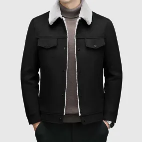 Men's Warm Sherpa Lined Jacket