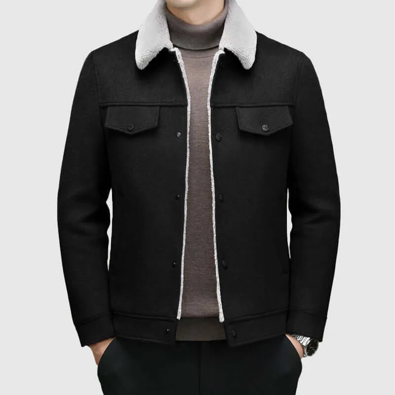 Men's Warm Sherpa Lined Jacket