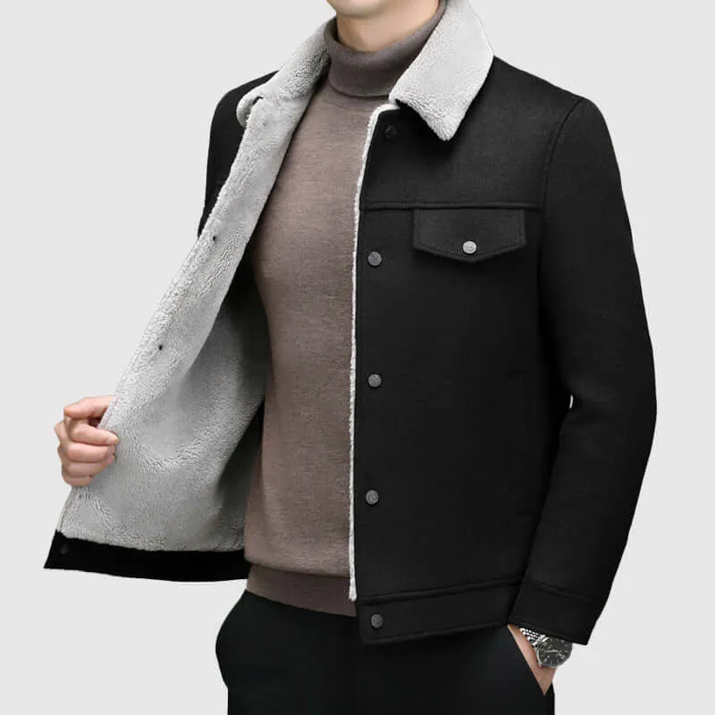 Men's Warm Sherpa Lined Jacket