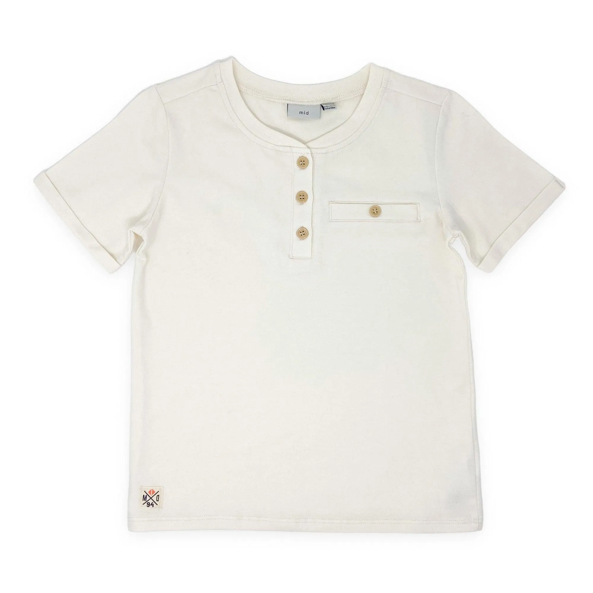 Mid Kids Boys SS Henley T-shirt