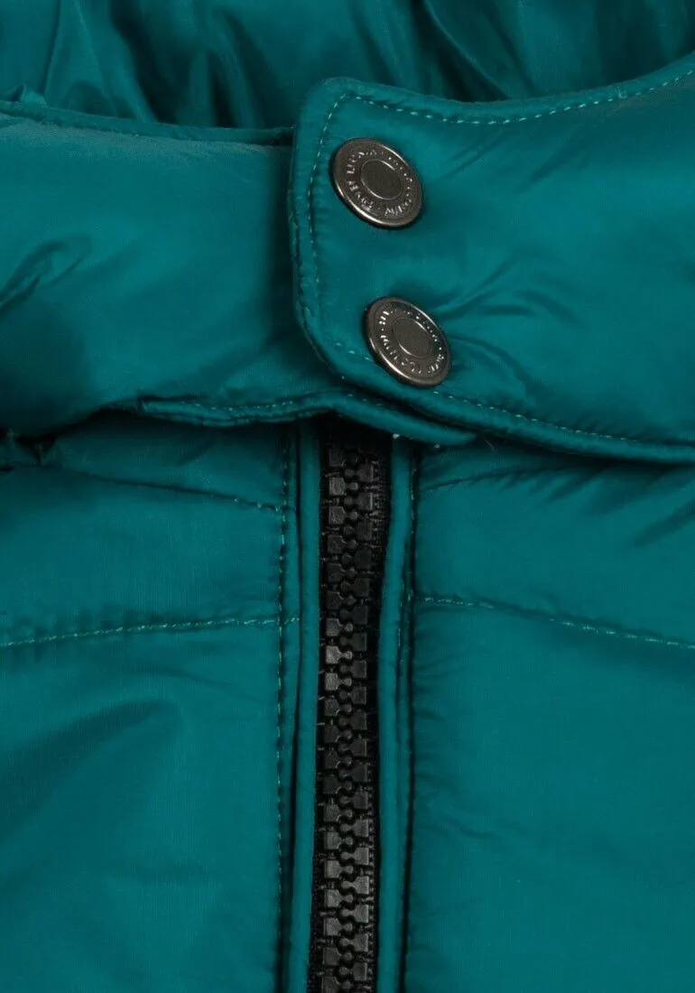 Minoti Jade Green Sherpa Lined  Hooded Winter Coat