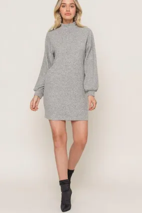 Mock Neck Sweater Dress
