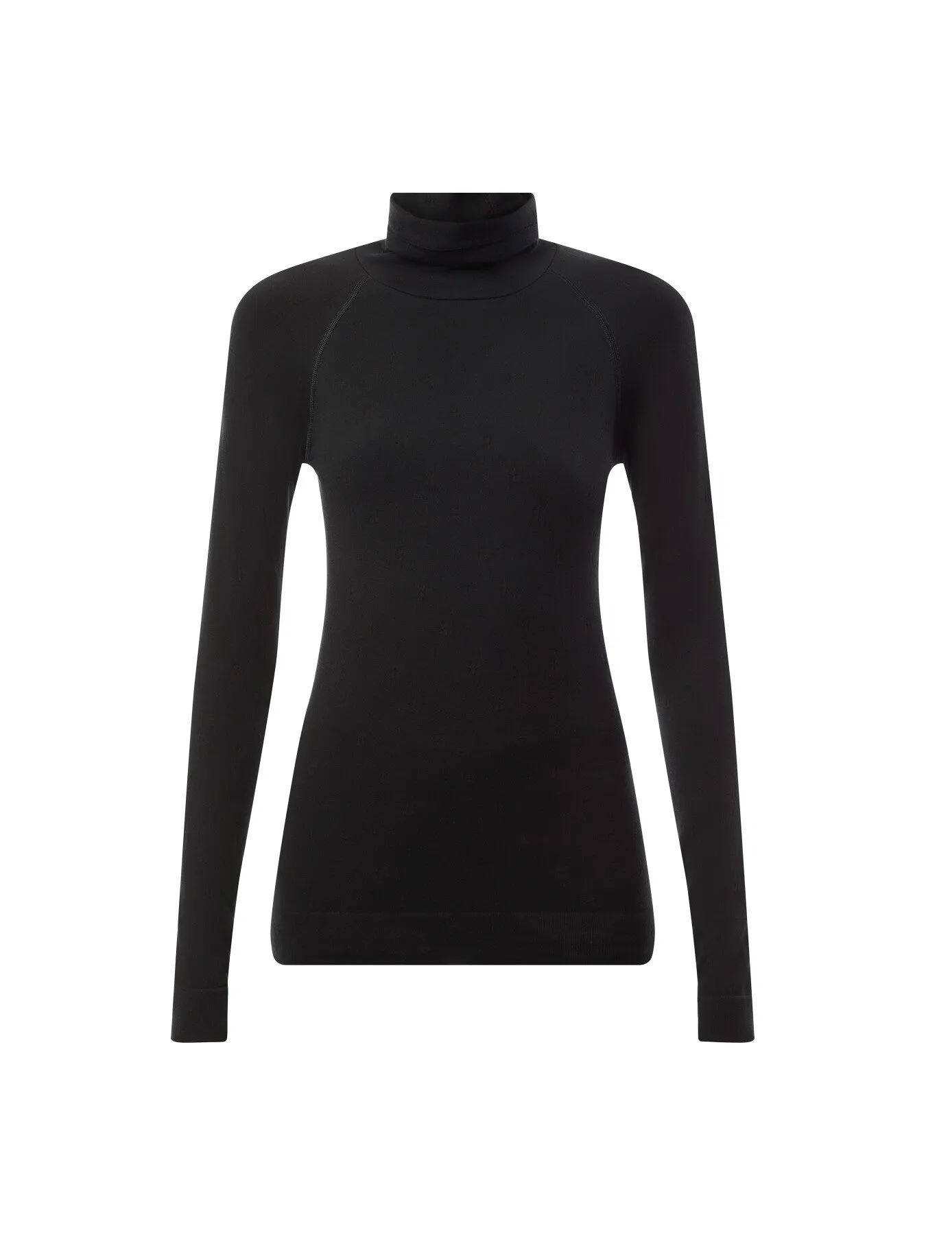 Modal Dot High Neck Jacquard Base Layer Top