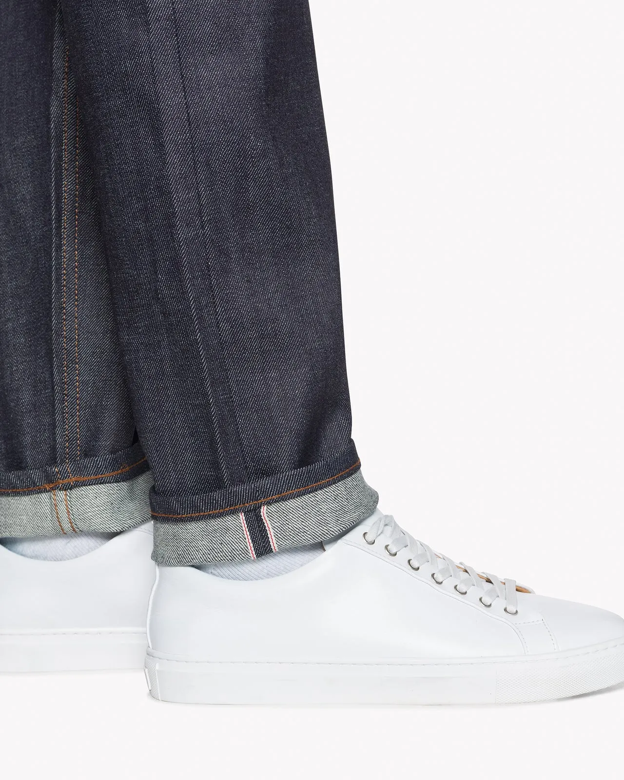 Naked & Famous Denim Easy Guy Relaxed Tapered Mens Jeans - Stretch Selvedge / Indigo