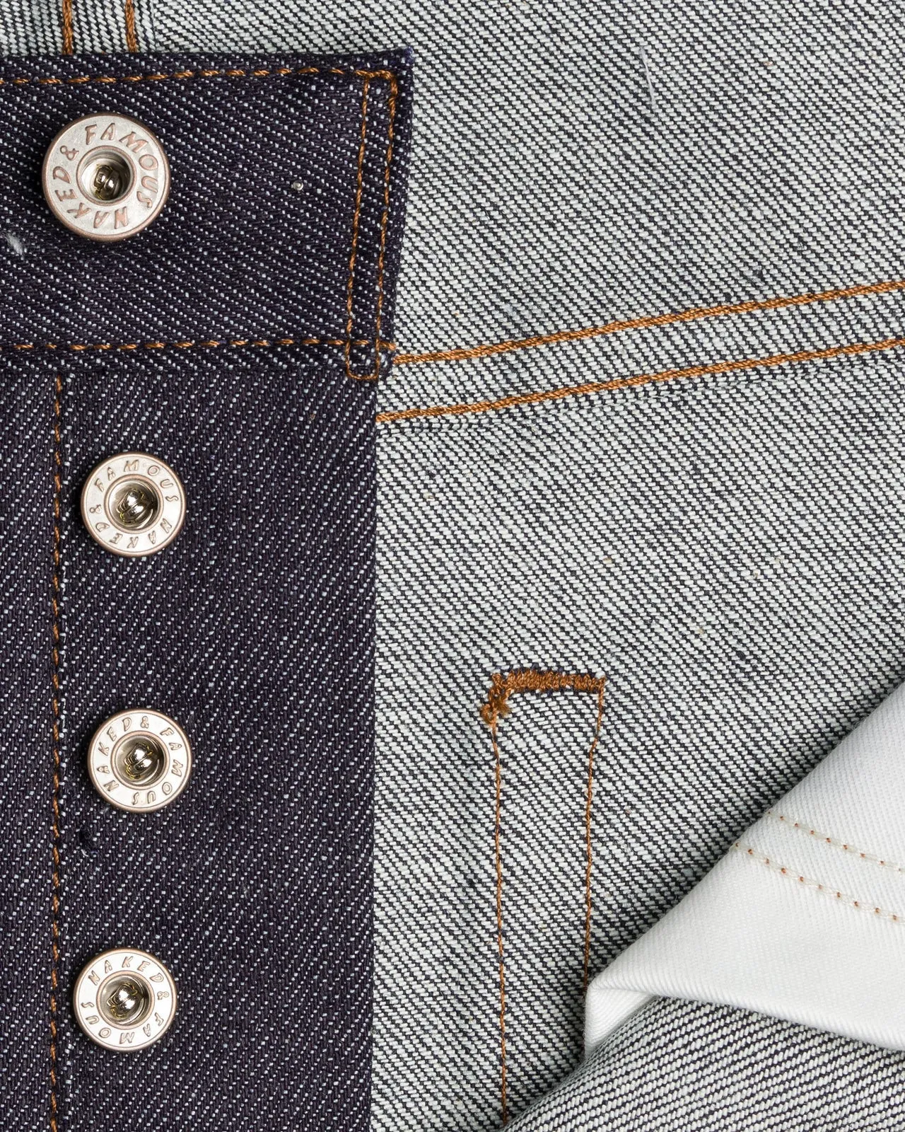 Naked & Famous Denim Easy Guy Relaxed Tapered Mens Jeans - Stretch Selvedge / Indigo