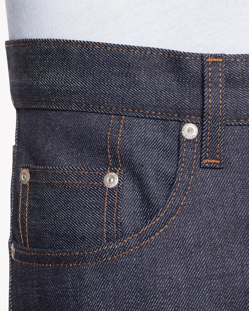Naked & Famous Denim Easy Guy Relaxed Tapered Mens Jeans - Stretch Selvedge / Indigo
