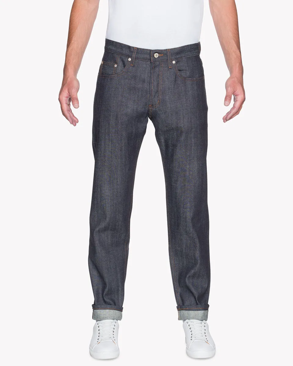 Naked & Famous Denim Easy Guy Relaxed Tapered Mens Jeans - Stretch Selvedge / Indigo