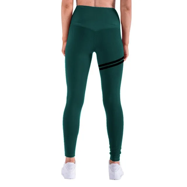 New Hotsale Women Gold Print Leggings No Transparent Exercise Fitness