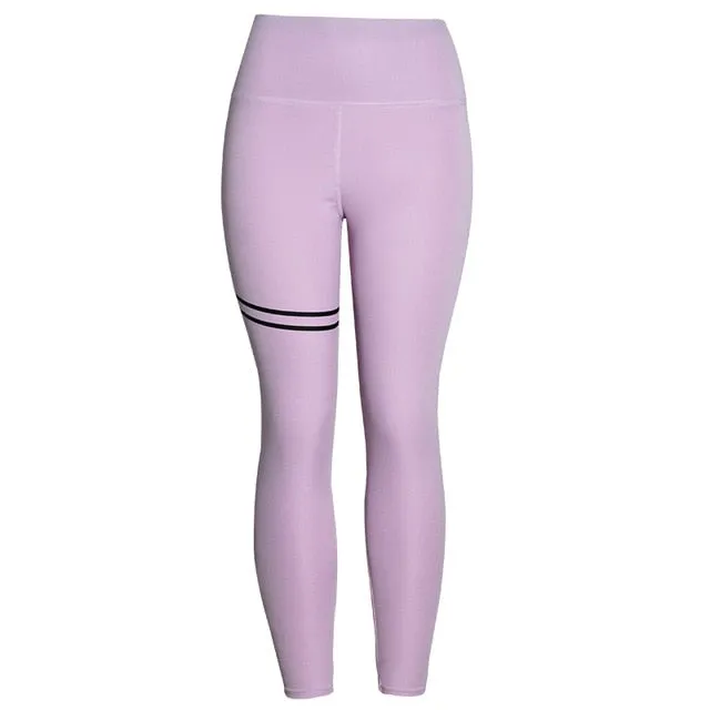 New Hotsale Women Gold Print Leggings No Transparent Exercise Fitness