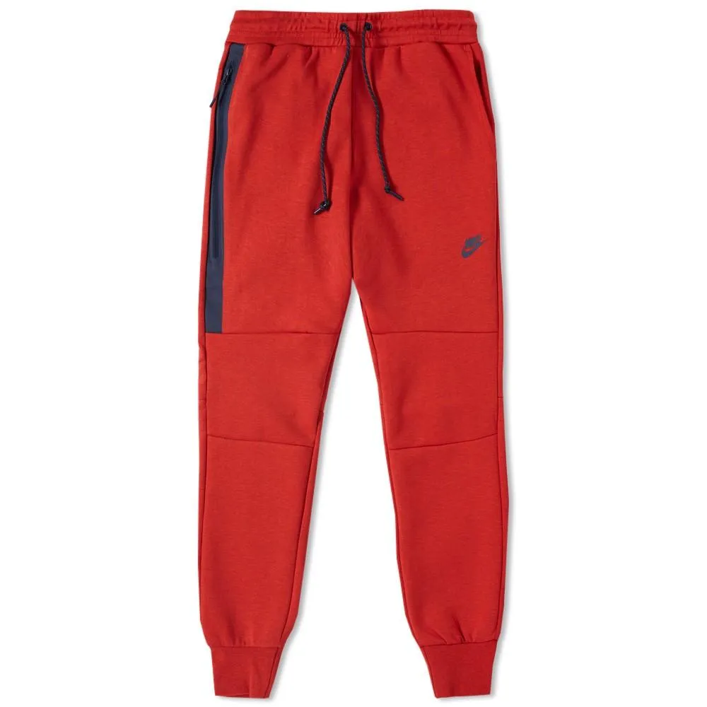 NIKE TECH FLEECE PANT Light University Red Heather