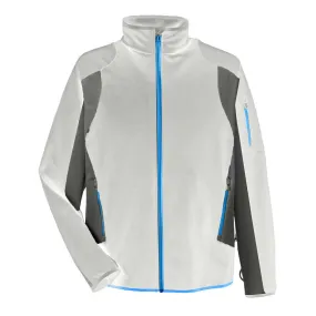 North End Men's Crystal Quartz/Dark Graphite Colorblock Performance Fleece Jacket