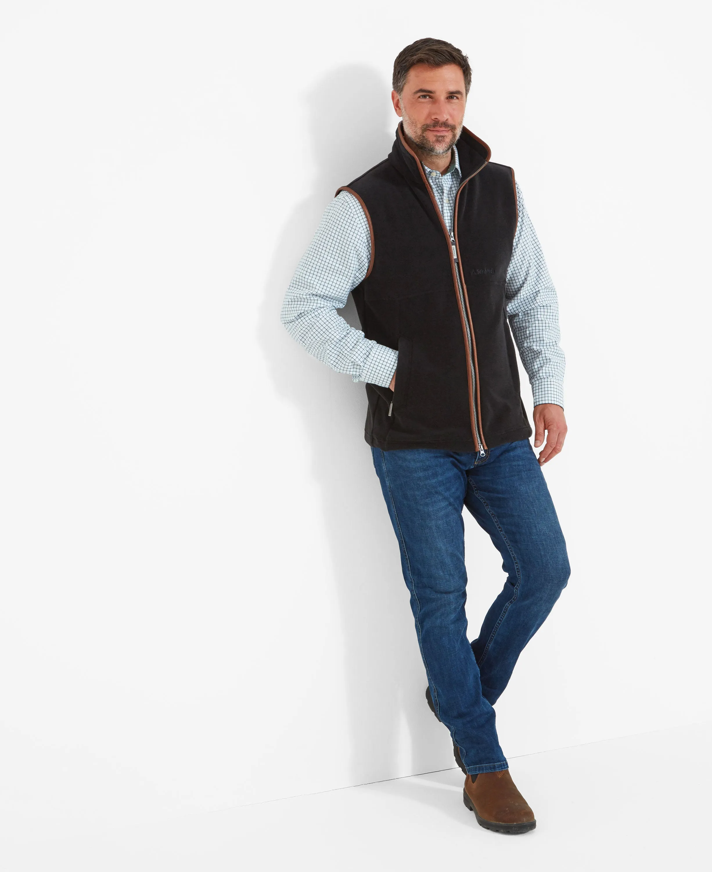 Oakham Fleece Gilet - Gunmetal