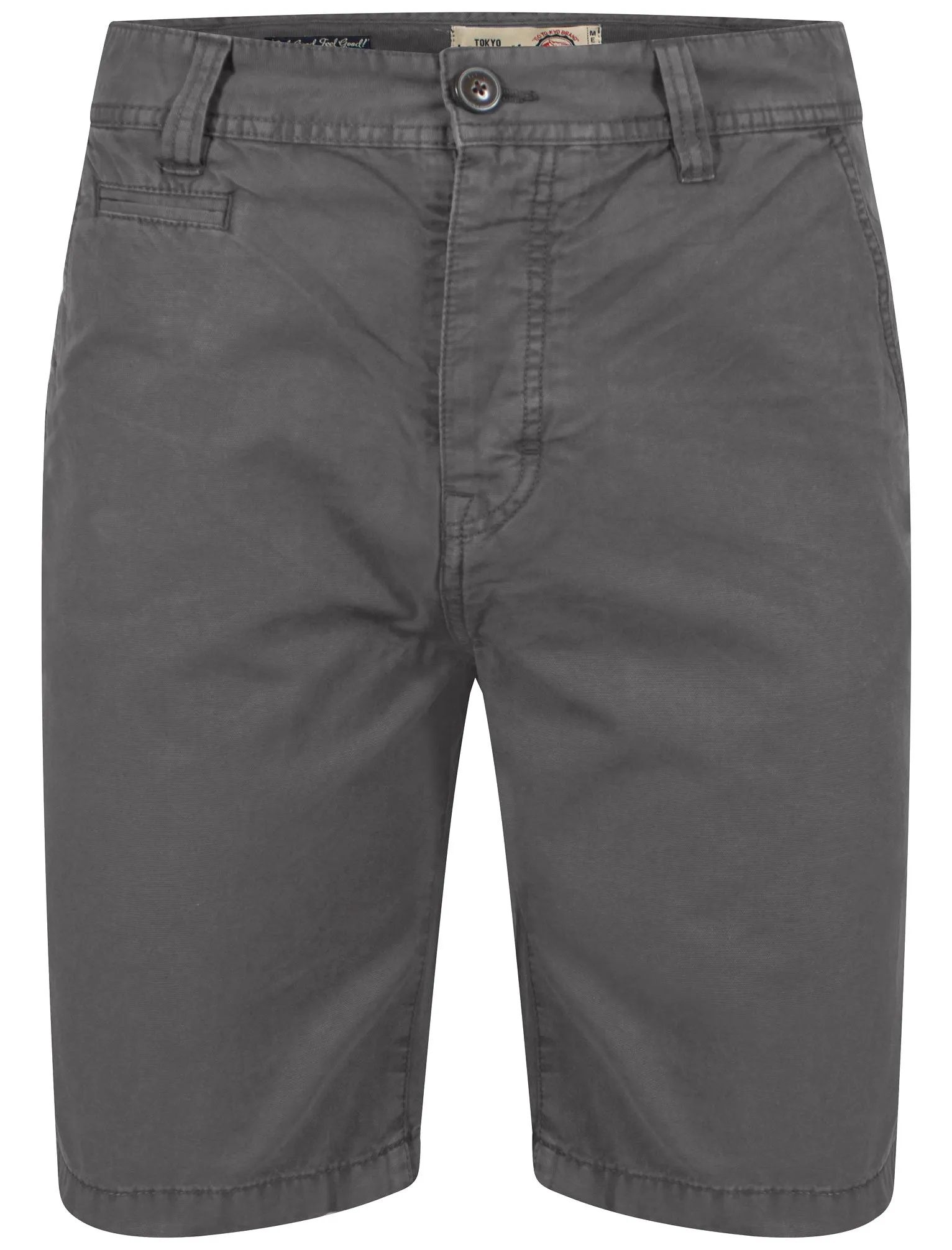 Osborne Cotton Panama Shorts in Grey - Tokyo Laundry