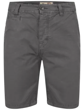 Osborne Cotton Panama Shorts in Grey - Tokyo Laundry