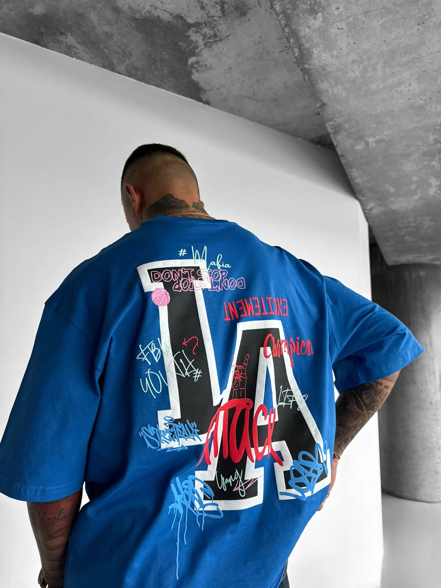 Oversize L.A T-shirt - Saks