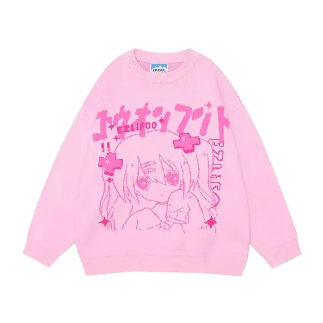 Oversized Anime Sweater