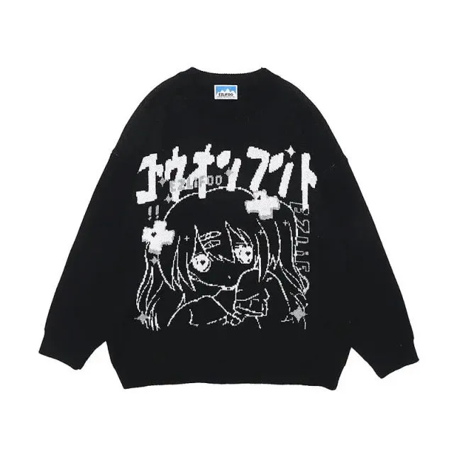 Oversized Anime Sweater