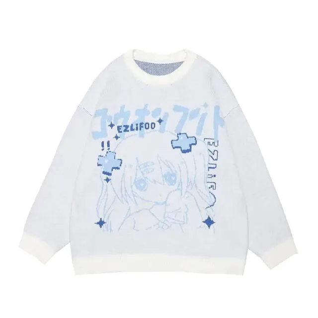 Oversized Anime Sweater