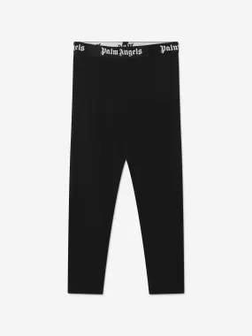 Palm Angels Girls Waistband Logo Leggings