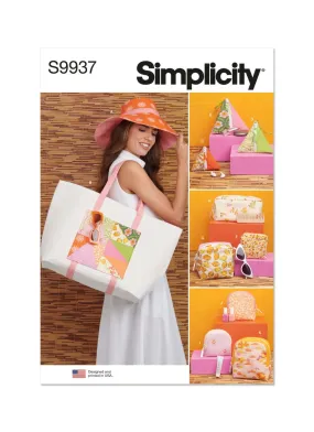 Pattern - Simplicity - 9937-  Hat, Tote Bag and Zipper Cases