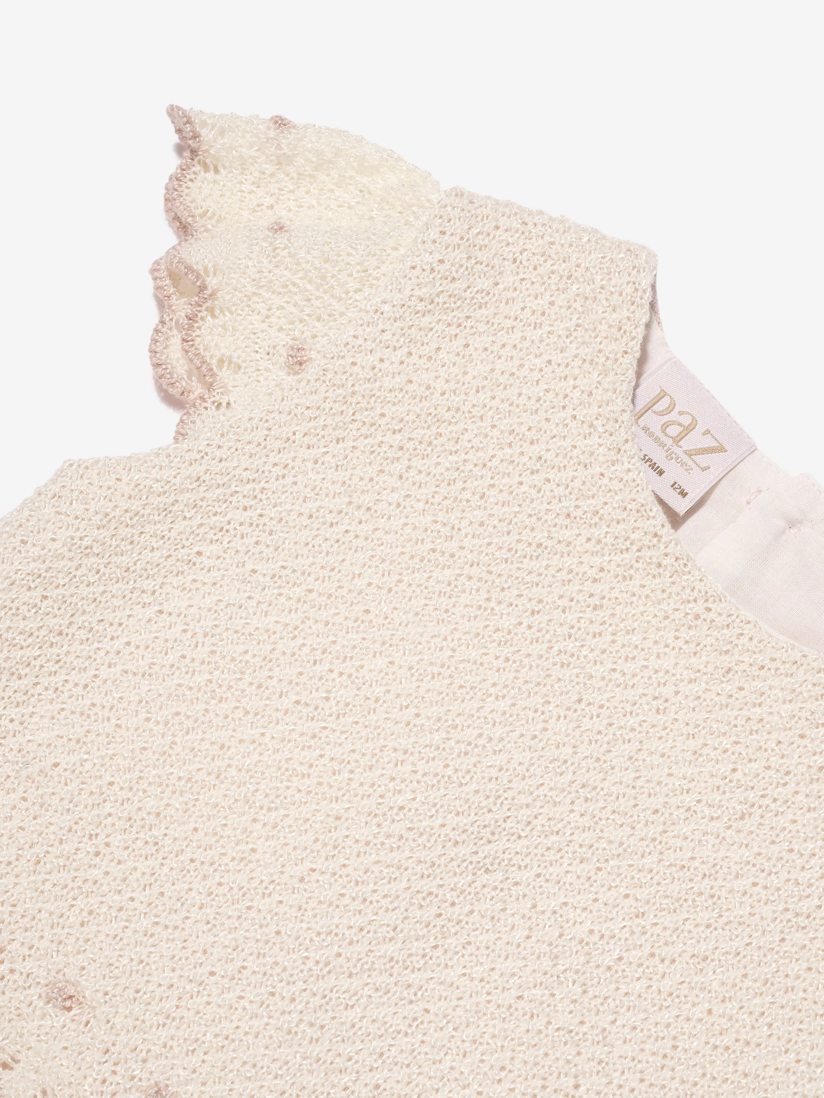 Paz Rodriguez Baby Girls Romper in Cream