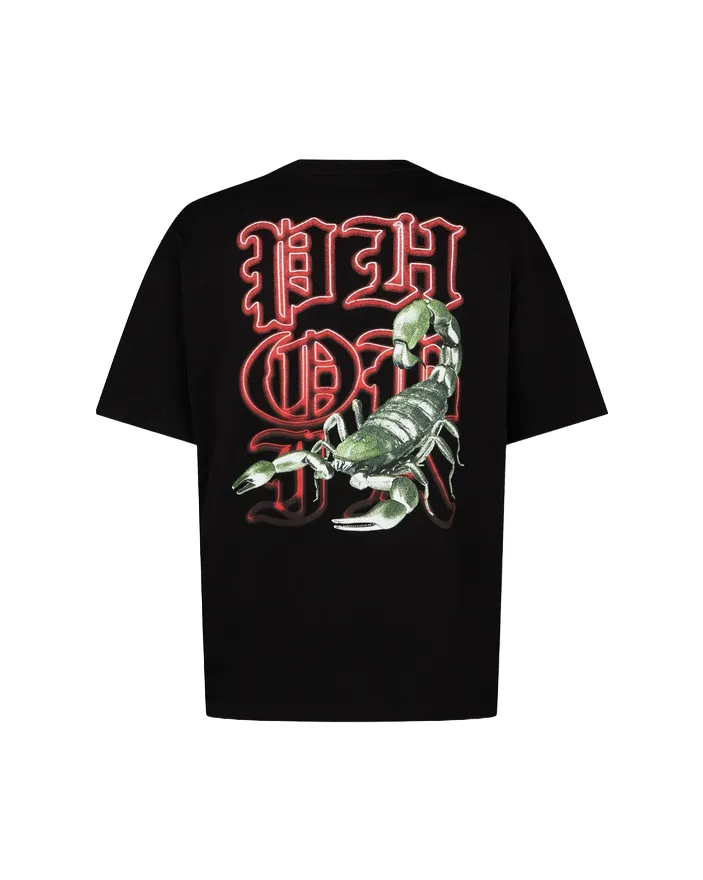 Phobia T-shirt unisex nera con Scorpione verde PH00214